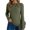 Green, variant on Coffee Long Sleeve Shirts for Women Knot Mock Neck Slim Fit Soft Tees Slim Fit Base Shirt Crew Neck Loose Fashion Casual Long Sleeve Shirt Comfy Blouse for Daily Wear and Office Work S