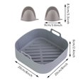 thumbnail image 4 of TRKIYQC Almohadillas de silicona para freidora de aire, forro de silicona para freidora de aire de grado alimenticio, fácil de limpiar, accesorios pae, cesta de freidora de aire reutilizada TRKIYQC casual, 4 of 6