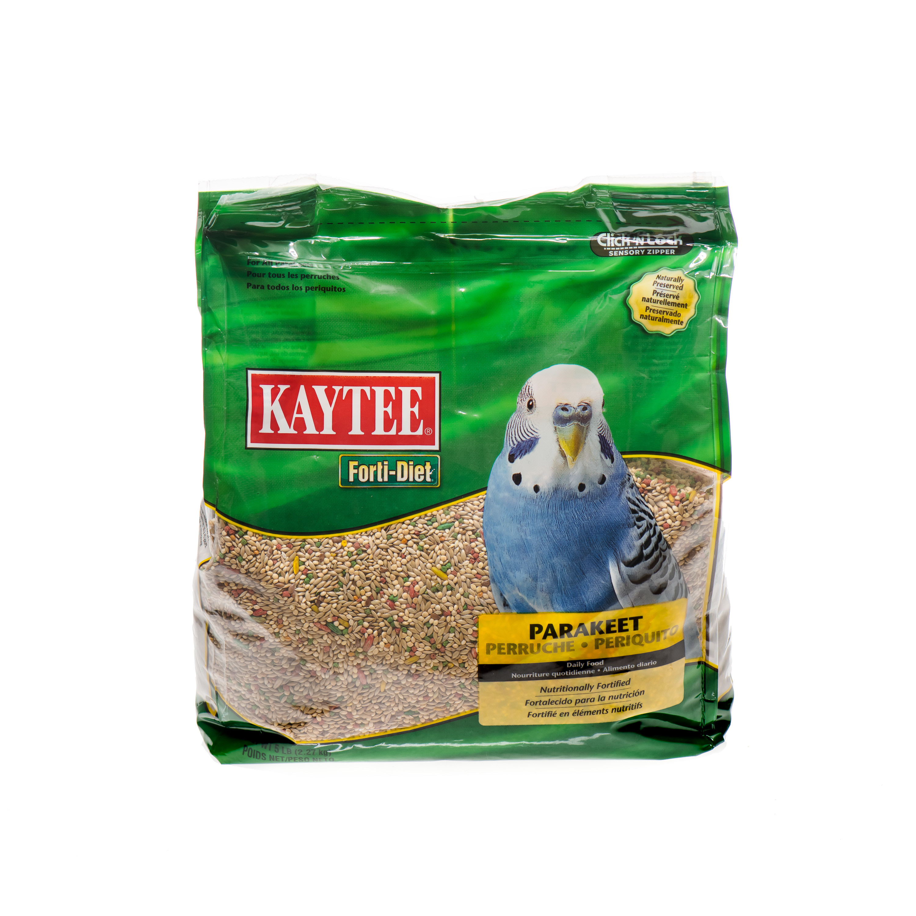 Kaytee FortiDiet Parakeet Pet Bird Food, 5 lb
