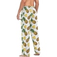 thumbnail image 6 of FREEAMG Watercolor Pineapple Pajama Pants for Men, Men's Separate Bottoms, Comfortable Sleep Lounge Pj Pants, 6 of 7