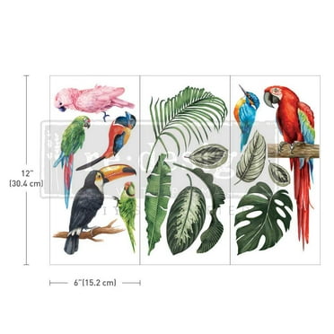 Prima > Middy- Regal Peacock - Prima Marketing Re-Design Decor Transfers 8.5"X11" 3/Sheets: A