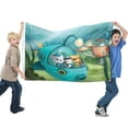thumbnail image 2 of Bluey Bandera impresa con temática, regalo perfecto para fanáticos, amigos y familiares, y adecuada para actividades al aire libre e interiores, decoraciones de fiesta. 90 cm × 150 cm., 2 of 6
