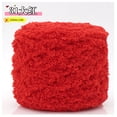 thumbnail image 1 of Nvzi Hilo de ganchillo, 100 g por rollo, 1 rollo, material poliéster, ideal para hacer toallas, suéteres, mantas y manualidades. Hilo duradero para proyectos de ganchillo con uso versátil, rojo., 1 of 5