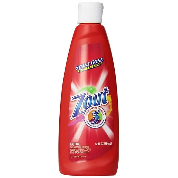 Zout Triple Enzyme Formula Laundry Stain Remover, 12 Ounce