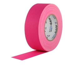 Pro Gaff Fluorescent Pink Gaffers Tape 12" x 50 Yard Roll (Pack of 4)