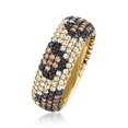 thumbnail image 3 of Ross-Simons 1.80 ct. t.w. Multicolored CZ Leopard-Print Ring in 18kt Gold Over Sterling, Women's, Adult, 3 of 4