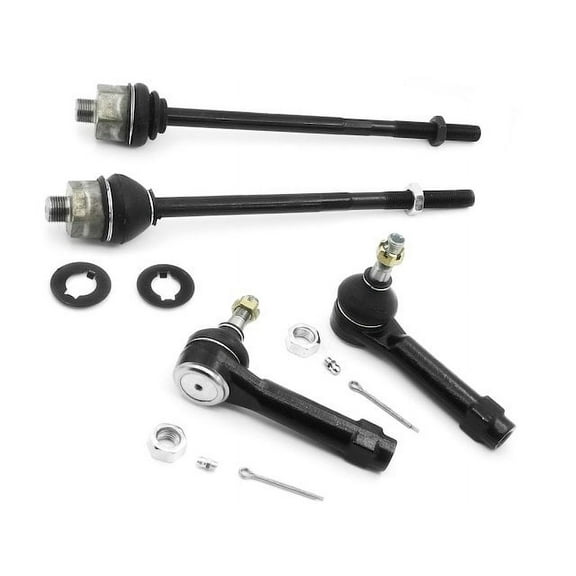 Front Inner and Outer Tie Rod End Kit - Compatible with 2000 - 2006 GMC Yukon 2001 2002 2003 2004 2005
