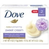 Dove Purely Pampering Sweet Cream and Peony Beauty Bar, 4 Oz, 2 Ct (Pack of 2)