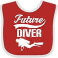 thumbnail image 3 of Inktastic Future Diver Scuba Diving Boys or Girls Baby Bib, 3 of 4
