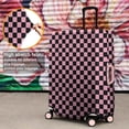 thumbnail image 4 of Black and Pink Checkerboard Pattern Luggage Cover Fashion Suitcase Cover Baggage Covers Fit 25-28 Inch Luggage (Go Travel), 4 of 5