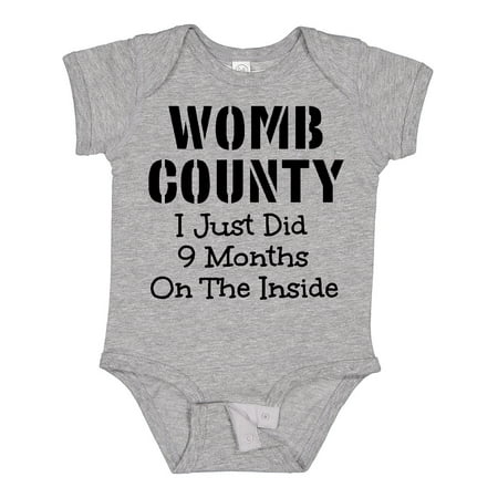 

Inktastic Womb County I Just Did 9 Months on the Inside Gift Baby Boy or Baby Girl Bodysuit