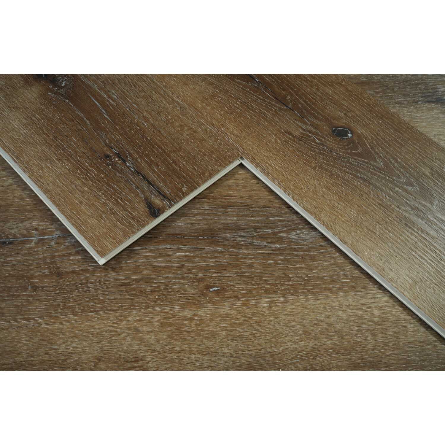Elegant Kitchen and Bath Luxury Vinyl Flooring 7 x 48 x 5.5mm 12 mil in Hickory Oak
