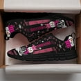 thumbnail image 3 of Faith Hope Love Breast Cancer Awareness Snowman Christmas Running Shoes Sneakers Mesh Black Size 3.5, 3 of 5