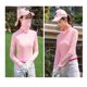 thumbnail image 3 of Camiseta Elástica de Enfriamiento Macarena para Mujer con máscara de Protección solar UV Rosa M, 3 of 3