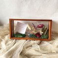thumbnail image 5 of Caja de sombra rectangular Caja de almacenamiento de exhibición de marco de madera acrílica, 10X5, Exhibición de postales de escritorio Flores prensadas Exhibición de hojas secas Decoración de mesa, 5 of 5