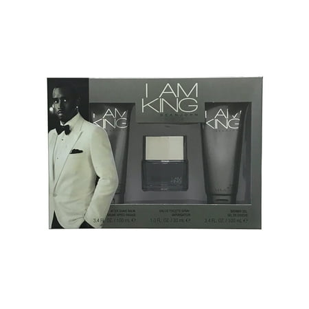 Sean John I am King Gift Set Mini & Travel Size Cologne for Men, 3 Pieces