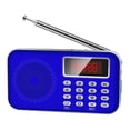 thumbnail image 5 of Receptor de Radio Soledad Portátil USB TF FM Recargable Azul, 5 of 5