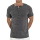 thumbnail image 5 of Playera Henley Casual Retro Manga Corta Para Hombre Algodón, 5 of 6