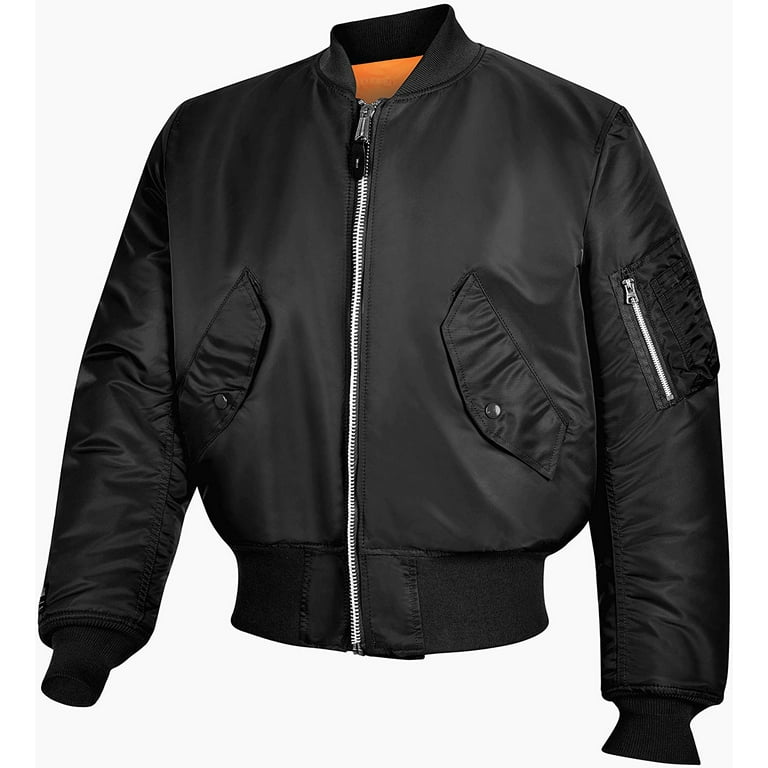 Valley Apparel Men's Military Manufacturer MA-1 Bomber Jacket Made