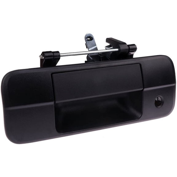 CCIYU Tailgate Door Handle Textured w/Keyhole Replacement fit for 2007-2013 for Toyota Tundra 690900C040 Black(1pc)