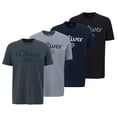 thumbnail image 1 of s.Oliver Camiseta para hombre, pack de 4 - básica, estampado logo, cuello redondo, algodón Azul/gris claro/gris oscuro/negro 2XL (XX-Large), 1 of 5