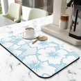 thumbnail image 2 of Washable Rubber Colorful Floral Dish Drying Mats for Kitchen Counter Home Large Coffee Bar Pad Accessories and Decor for Utensils Stemware 19.5''x12'', 2 of 7