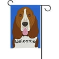 thumbnail image 2 of Welcome Basset Hound Dog Double Sided Garden Flag 12x18 inch Decorative Flag for Outdoor Yard Lawn, 2 of 2