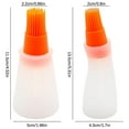thumbnail image 5 of SDJMa Silicone Oil Bottle Brush, Small Olive Oil Dispenser Bottle with Removable Heat Resistan Brush Head Oil Honey Sauce Bottle Brush for Cooking Grill Barbecue Baking, 5 of 8