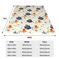 thumbnail image 3 of Pofeuu Flower Leaves Print Ultra-Soft Micro Fleece Blanket,for Bed Or Sofa,All Season Throw Blankets Flannel Blanket-50"x40", 3 of 7