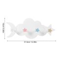 thumbnail image 2 of Cloud Shape Hanging Hooks Wooden Coats Hangers for Home Use, 2 of 4