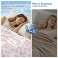 thumbnail image 2 of Pink Spring Floral Cooling Blanket,Lightweight Breathable Summer Throw Blanket with Double Sided Cold Effect,Elegant Watercolor Summer Botanical Picnic Blankets Bed Sheet for Hot Sleepers 30"x40", 2 of 8