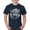 Navy Blue, variant on Bison Portrait T-shirt American Buffalo Head Western Wildlife Nature Majestic Bull Symbol of Strength Men's Tee