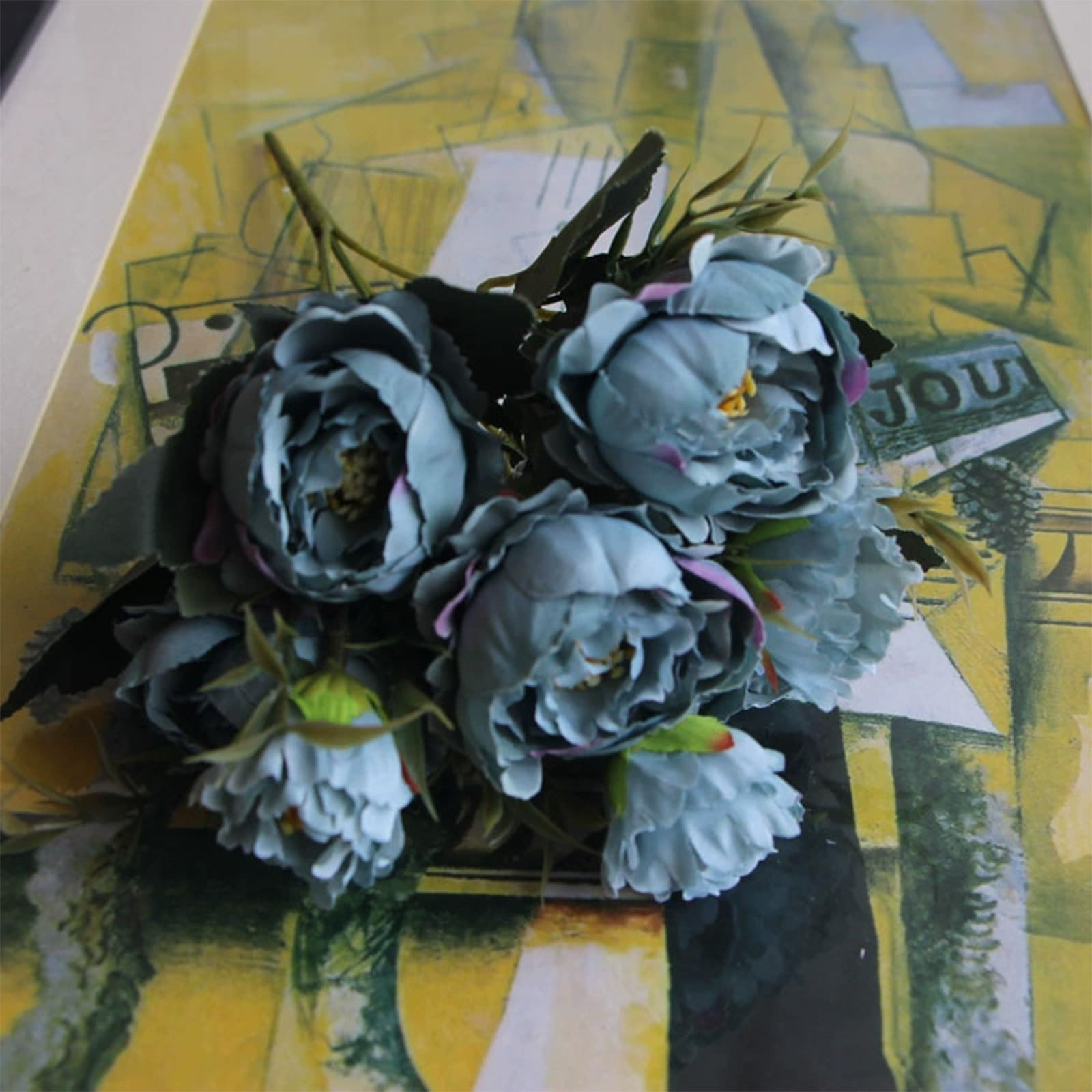 Artificial Flower*1 Artificial Silk Flower Peony Flowers Bouquet Bride Wedding Home Decor
