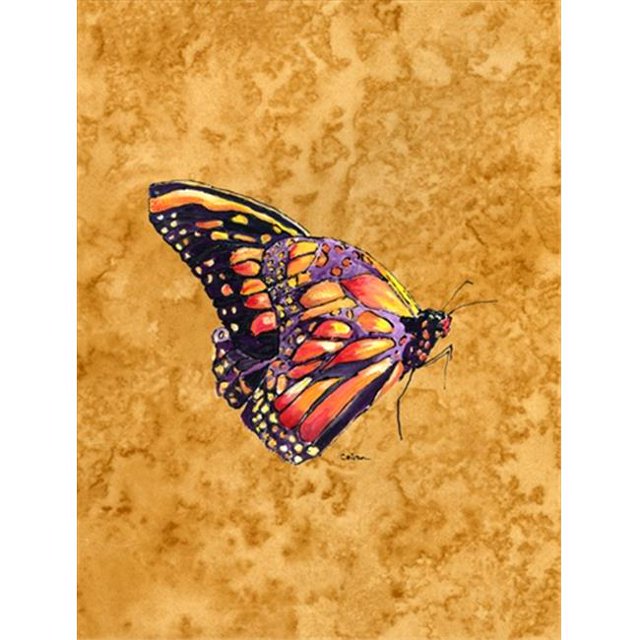 11 x 15 In. Butterfly On Gold Flag, Garden Size