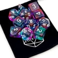 thumbnail image 7 of Haxtec 11Pieces DND Dice Set Translucent Teal Purple Swirl DND 5e Polyhedral Dice for D&D Dungeons and Dragons RPG Gift TTRPG Accessories, 7 of 7