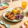 thumbnail image 5 of Yardvibe Wheat Straw Plates, 6.3" Apple-Shape Green Lightweight Durable Dinner Dishes Plates Set, Fruit Dish, Side Dish Plate, Home Storage Plate, 5 of 5