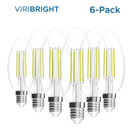 

Viribright E12 LED Candelabra Light Bulbs 2.5-Watt (Equivalent 35W) 180 Lumens Daylight 5000K Candelabra Base Dimmable Chandelier Bulb 6 Pack