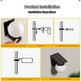 thumbnail image 5 of Solar Lights Outdoor Porch Wall Lights, Waterproof Round Outdoor Sconce Lights for House Patio Front Door Entryway - White Light, 5 of 6