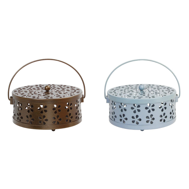Soporte Portátil para Bobina Mosquitos Con Incienso Metal (bronce)