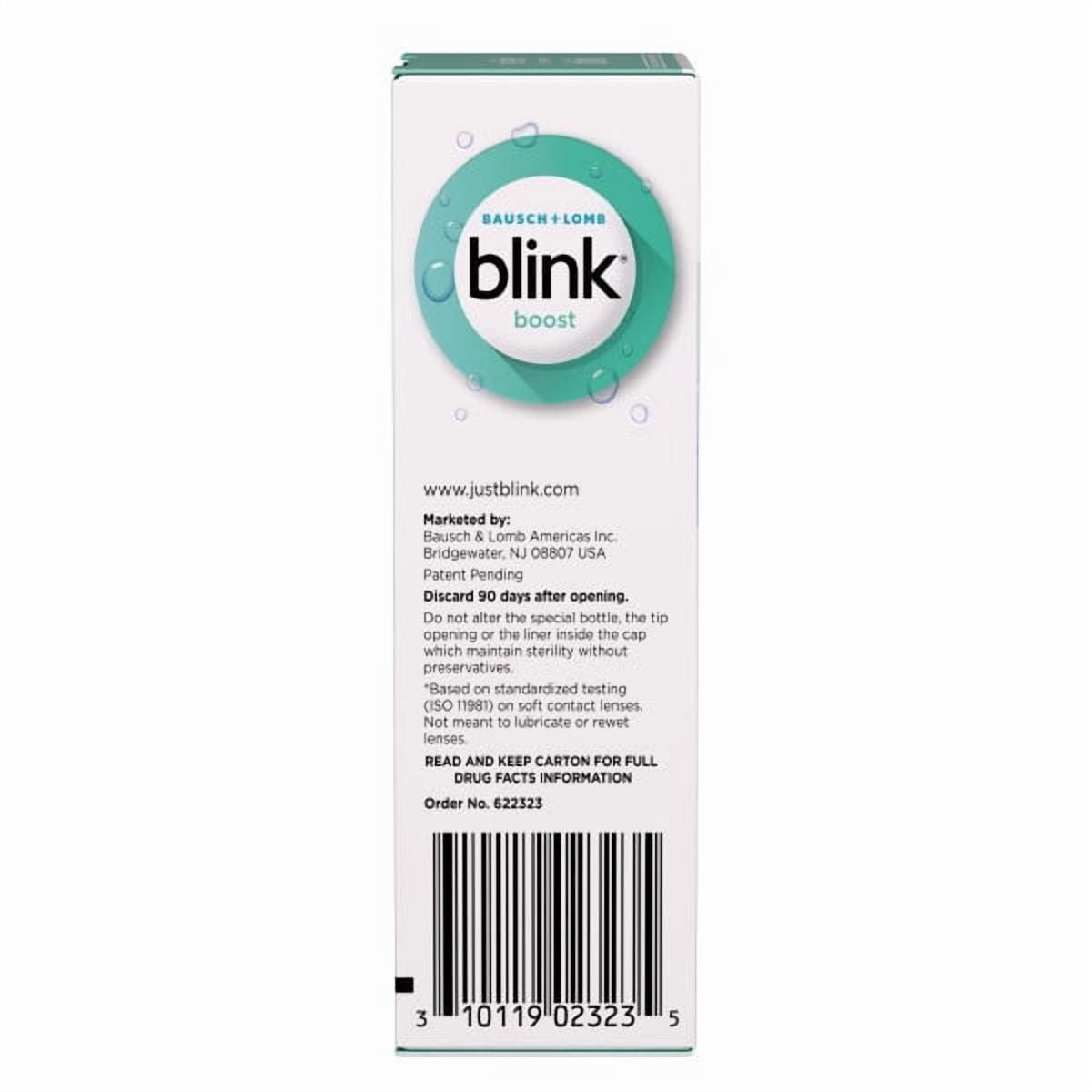 5 Pack - Blink Boost Preservative-Free Lubricating Eye Drops, Eye Care Drops for Dry Eyes, Instant Moisture for Dry Irritated Eyes & Comfort Throughout the Day, Contact Lens Friendly, 10 mL