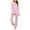 Pink, variant on Wancir Women's Pajama Sets Long Sleeve Sleepwear Pjs Sets 2-Piece Jogger Nightwear Lounge Wear for Ladies