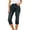 C-Grey489, variant on Capri Jeans For Women Slim Fit Stretchy Soft Row Hem Flat Front Denim Cropped Pants Summer Trendy Trousers