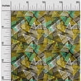 thumbnail image 2 of oneOone Cotton Cambric Dark Olive Green Fabric Abstracts Diy Clothing Quilting Fabric Print Fabric By Yard 56 Inch Wide, 2 of 5