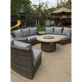 thumbnail image 2 of Bermuda Platinum 6-Piece Circular Sofa Set (Canvas Spa), 2 of 2