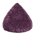 thumbnail image 1 of Gouchee Home Fluffy Aubergine Faux Fur Bean Bag Chair – Plush Lounge Seating with Polystyrene Bead Filling, Suitable for Adults and Teens, Lightweight & Portable for Bedroom, Dorm or Living Room, 1 of 8