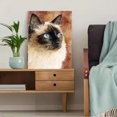 thumbnail image 5 of Siamese Cat Watercolor Canvas Wall Art，Elegant Pet Decor for Living Room Bedroom Office Study Dining Room Cafe, 5 of 8