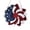 B, variant on Bomd 4th of July Acrylic Flat Wreath, 2D Patriotic Door Wreath Red White and Blue Wreath for 4th of July, Independence Day, American Flag Themed Front Door Decor, Star Floral Pride Wreath 20cm