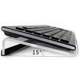 thumbnail image 1 of Baohd Support de Clavier d'Ordinateur Incliné en Acrylique Plateau pour Ordinateur Portable Transparent Forme Z Antidérapant Réduit la Pression pour Bureau École, 1 of 5