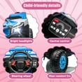 thumbnail image 4 of Xuanlur 12V 4.5AH Ride on UTV for Kids, Electric Car w/Parents Control & App Control, 25W*2 Motors Battery Powered w/Slow Start, Swing Function, Lights, Music, Ride on Toy for Kids Aged 3-6, Blue, 4 of 7