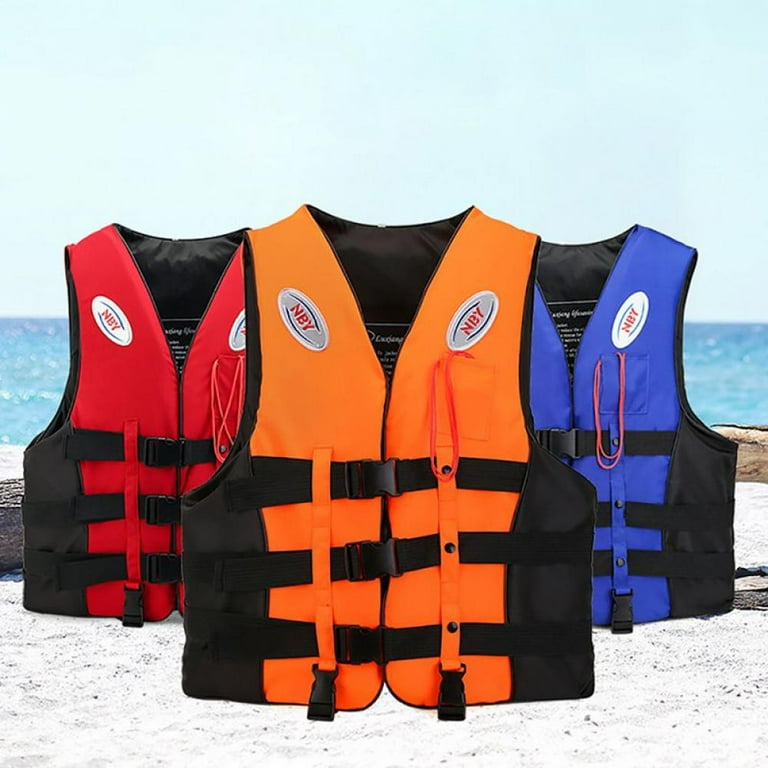 Adults Kids Life Vest Buoyancy Aid, Adjustable Unisex Swim Flotation Vest With Rescue Whistle For Outdoor Watersports Kayaking Fishing Surfing Snorkel Rafting(Yellow,S
